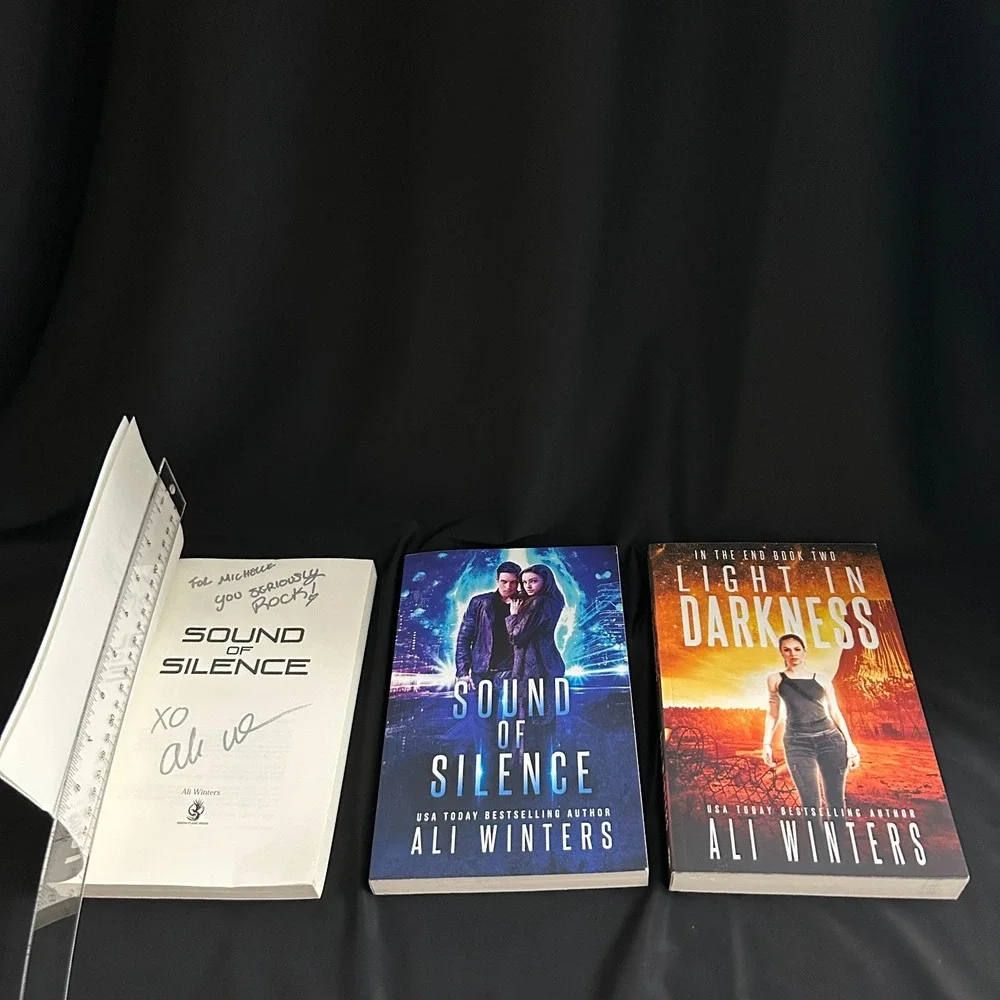 Ali Winters: Lot of 3 Signed Books — Sound of Silence + Light in Darkness SIGNED